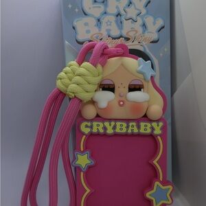 Crybaby Pink and Yellow Kids Lanyard